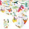 1 Stück Dinosaurier Tischdecke, Dinosaurier Alles Gute zum Geburtstag Tischdecke für Kinder Party Dekorations, Dinosaurierparty Plastik Tischdecke für Babyparty Dinosaurier Themen Party, 137 x 274CM