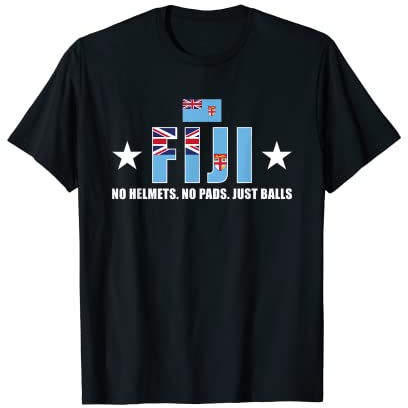 Fidschi: Keine Helme, keine Polster, nur Bälle, Fiji Rugby T-Shirt