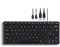 Perixx PERIBOARD-416 Wired Mini USB Keyboard with 4 Hubs - Scissor Keys - Big Print Keys - Detachable USB-A Cable - UK English