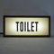MITLOW Restroom Neon Sign, LED Light Up TOILET Sign, with Remote Control, Acrylic Surface and Wooden Case, Wall Decoration Sign for Shop Store Bar Pub Club, Public Restrooms Service