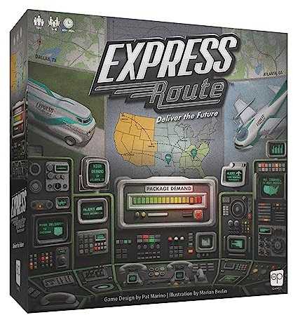 Express Route Board Game | Family Board Game | Board Game for Adults and Family | Cooperative Board Game | Ages 10+ | 1 to 4 Players | Average Playtime 60 Minutes | Made by The Op Games | Usaopoly