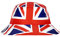 Union Jack Flag Bucket hat Reversible England Flag Unisex 2 in 1 Reversible Team GB White