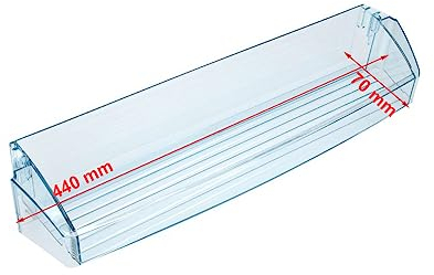 JCSPARES® - Ripiano Mensola Bottiglia 440 x 70 x 40 mm Compatibile Per Frigorifero Electrolux Aeg Rex ed Ulteriori