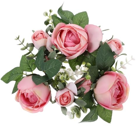 Rosenkerzenringe Kerzenringe für Stumpenkerzen hochzeitsdeko künstliche blüten kerzenhalter Dekoration für Hochzeitsfeiern künstlicher Rosenkerzenring europäischer