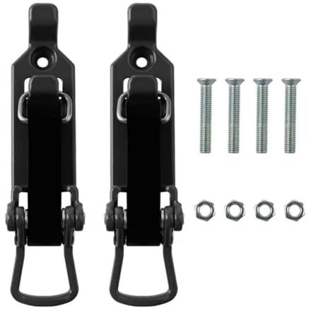 QEOTOH 2Pcs Shovel Mount Bracket Heavy Duty Metal Rubber Clamp Sturdy Sapper Shovel Bracket Accessories Mount Axe Car Hammer