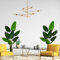 Leflos 150cm Plantas Artificiales de Ave del paraíso con 8 Hojas Ajustables, Strelitzia Reginae Aiton Viva, sólo para Interior, 2 Piezas