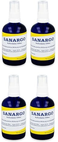 SANARGO: Kolloidales Silber 100ml (4er Pack)
