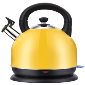 LINCYS Bouilloire électrique de Grande capacité, Chauffage Rapide de 2000 W, Grande capacité de 3 L, Doublure en Acier Inoxydable 304 de qualité Alimentaire,Jaune