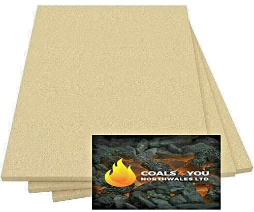 The Stove Wizard Firebrick Fireboard - Braciere in vermiculite a prova di calore, 1 mattone, 250 mm x 200 mm x 25 mm