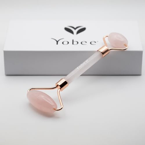 Rouleau de visage en quartz rose