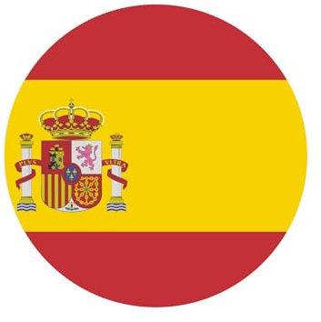 España Spain Pegatinas 5 cm Bandera Redonda Bandera Redonda Vinilo Pegatinas EM Copa del Mundo