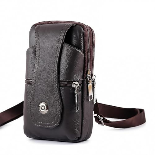 CZAYEFNH Sacchetto Clip da Cintura, Borsa da Uomo per Cellulari, 7 Pollici Borsello Sport Borsetta Portafoglio Campeggio Viaggio Telefono Case Custodia