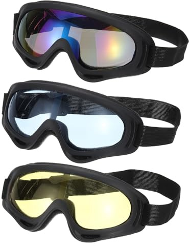 PATIKIL Dirt Bike Brille, Motorradbrille, ATV-Brille, Skibrille, Rennhelm, Schutzbrille für Bergsteigen, Ski, Reiten