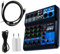 JOINPAYA 1 Satz 5 Rührgerät usb c hib soundkarte Tuner -lautsprecher aussenlautsprecher -Drive-Mischpult -Audio-Mixer ktv studiomischer kabelloses Mischpult ABS-Kunststoff Black