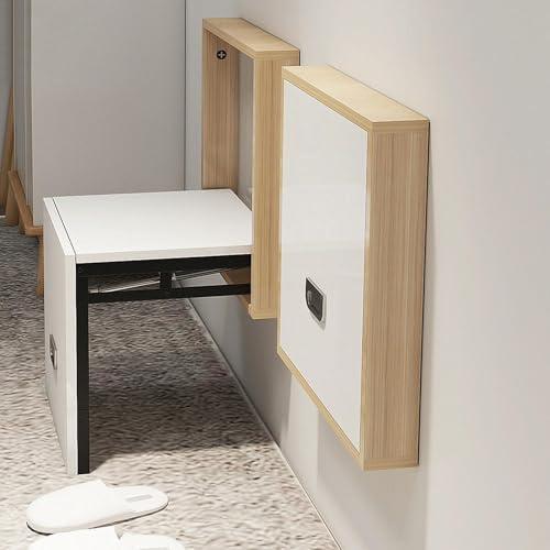 Faltbarer Wandhocker - Ultra -dünner Klappstuhl - geeignet für Kamine, Balkone, Kleiderschränke, Badezimmer,F