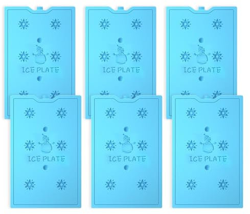 6 Kühlakkus für Kühltasche，Wiederverwendbare Kühlelemente | 200ml Kapazität | Perfekt für Kühlbox und Outdoor