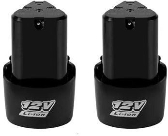 HOMEWQ Batería Universal de Iones de Litio Recargable, 12V, 1500mAh, for Destornillador eléctrico, Taladro eléctrico, Mini Herramienta Amoladora Angular(2 12V)