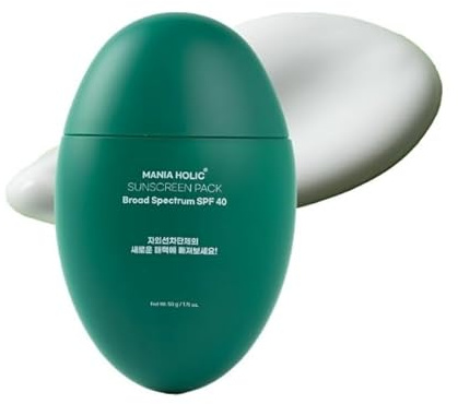 MANIA HOLIC Korean Face Sun Protection SPF 40 No White Tone Light Matte Finish Foundation Grease Free Formula UV Protection Wide Spectrum Pore Care