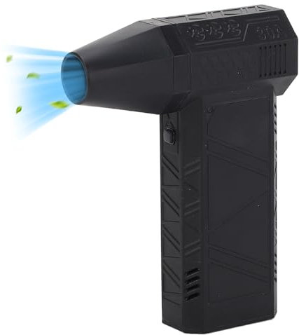 Spolverino Elettrico, Ventilatore per Spolverino Senza Fili Regolabile 200 W a 3 velocità, Soffiatore Asciutto Portatile Ricaricabile, Aeratore, per Tastiere, Pulizia di Auto