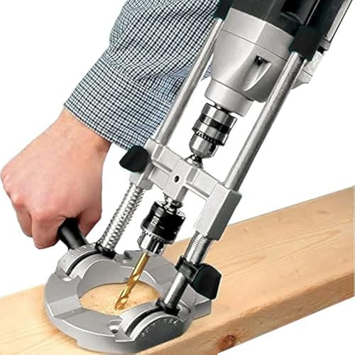 Support de perceuse à angle réglable avec mandrin – 45, 60, 75, 90°, facile à transporter et haute efficacité, guide de perçage multi-angle, convient pour le travail du bois, l'ouverture de tuyaux