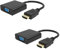 GADIRIA Adaptador HDMI a VGA 1080p - Pack de 2 Cables Convertidores HDMI Macho a VGA Hembra. Conversor para Ordenador Portátil, TV, Monitor, PC y Otros Dispositivos HD.