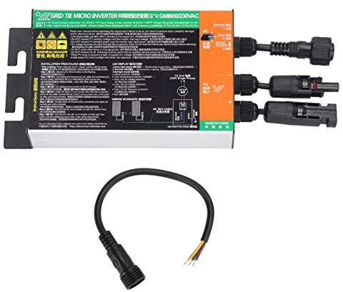 600W Solar Grid Tie Wechselrichter, IP55, Hohe Umwandlungsrate MPPT Pure Sinus, Solar -Mikro -Wechselrichter, Bestehend aus Aluminiumlegiermaterial