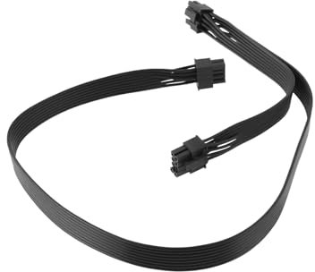 YINETTECH Cable de alimentación PCIE de 8 pines macho a GPU dual de 6 + 2 pines macho compatible con PSU modular Seasonic