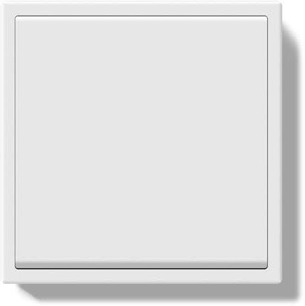 BSEED LIFE Interruptor de de Luz Montaje Empotrado 1 Gang 1 Vía,Interruptor de Pared con Marco de PC,Botón con Abrazaderas y Garras Para Cables,Fácil Instalación,80 x 80 mm Blanco