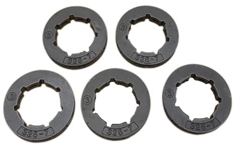 5 piezas .325 7T piñón de transmisión de cadena de estrías pequeñas compatible con motosierra HUSQVARNA 340 346 346xp 345 350 351 346 353 357 455 460 Rancher