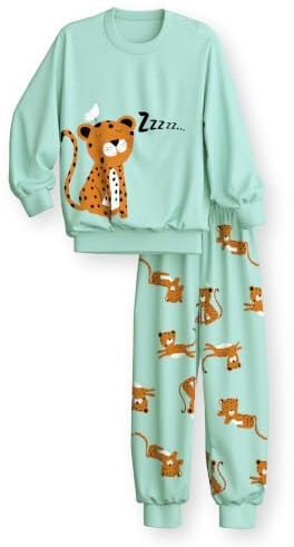 CALIDA Toddlers Bündchen-Pyjama Kinder | Schlafanzug aus Baumwolle, atmungsaktiv, pflegeleicht, mit weichen Bündchen