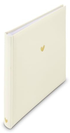 Buch-Album Heart, 25x25 cm, 50 weiße Seiten
