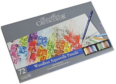 Cretacolor Aqua Monolith | Aquarellierbarer Vollminen-Künstlerstift | 72 Farben