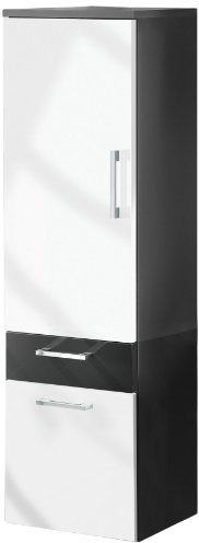 Posseik 5805 99 Hochschrank Rima, anthrazit-weiß