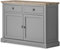 Florence Sideboard. Solid Dove Grey sideboard, kitchen cupboard with 2 drawers, doors and shelf. FULLY ASSEMBLED