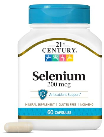 21st Century Selenium 200 mcg Capsules, 60 Count