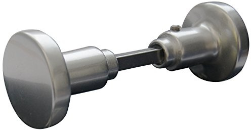 Alpertec aluminium Knopfdrückerpaar eloxiert Drückergarnitur Türdrücker Türbeschläge, silber, 40112190K1