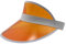 Freak Scene Retro Schildkappe - Sun Visor Cap - 80s Poker Visier Mütze - Farbe: orange-weiß