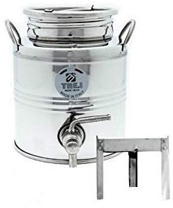 Fût en acier inoxydable 18/10 pour huile Lt. 3 + robinet