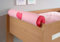 Froschkönig24 Nackenkissen Nackenrolle für Spielbett Hochbett Etagenbett Pink/Herz