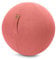 Sitting Ball Felt Sitzball mit Filzimitat, Gymnastikball mit Stoffbezug, Fitnessball mit Filzhülle, Yogaball, ca. 65 ⌀, bei 30° waschbar, lachs