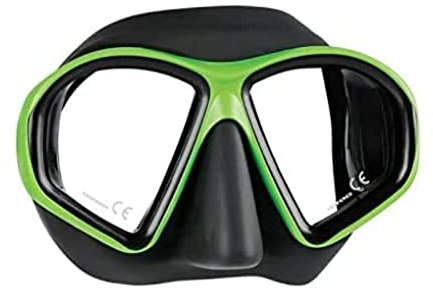 MARES Sealhouette, kompakte Tauchmaske mit großem Sichtfeld, Erwachsene, Einheitsgröße, Limette und Schwarz