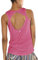 icyzone Damen Yoga Sport Top Rückenfrei Fitness Shirt Ärmellos Leichte Training Tank Tops (M, Sugar Coral)