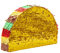 Kleine Pinata Taco zum Befüllen und Aufhängen für Kindergeburtstag, Kinderpartys mit Motto Mexiko, 43 x 27 x 7,5 cm