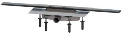 KESSEL Duschrinne Linearis Infinity 60 L: 800 mm, DN 40, Black, geb., Megastop 45302.08