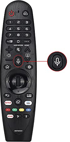 Mando a Distancia Magic Remote AN-MR20GA, AKB75855501 para LG Smart TV 2020, con Control de Voz, Función de Ratón, Botones Directos para Netflix y Amazon
