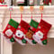 DSLIHA 4 Stück Weihnachtsstrumpf Set Nikolausstrumpf Nikolausstiefel Socken, Personalisiert Nikolaussocken Kamin Ornamente Süßigkeiten Tasche Weihnachtsdeko Weihnachtsbaum Anhänger