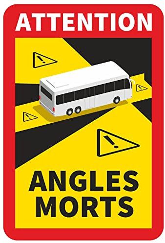 Angles Morts Magnet für Frankreich 1x - Bus Wohnmobil Toter Winkel - mit UV-Schutz wetterfest I hin681