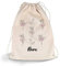 GRAVURZEILE Bedruckter Turnbeutel - Ballerina & Wunschname - Sportbeutel Rucksack Daypack Gymbag mit Kordelzug - für Schule und Freizeit Sport - für Kinder Jungen & Mädchen - 12 Liter 33x45 cm