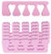 FTONOM5 6Pcs Toenail Polish Painting Pedicure Sponge Separator Spreaders Dividers Pedicure Tools for Men's and Women's Nail Art Accessories