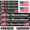 INDIGOS UG Fahrrad Aufkleber USA - 13 Fahnenaufkleber glatt - Sticker selbst gestalten - Fahrrad - Auto - Motorrad - Namensaufkleber wasserfest personalisiert - Wunschtext